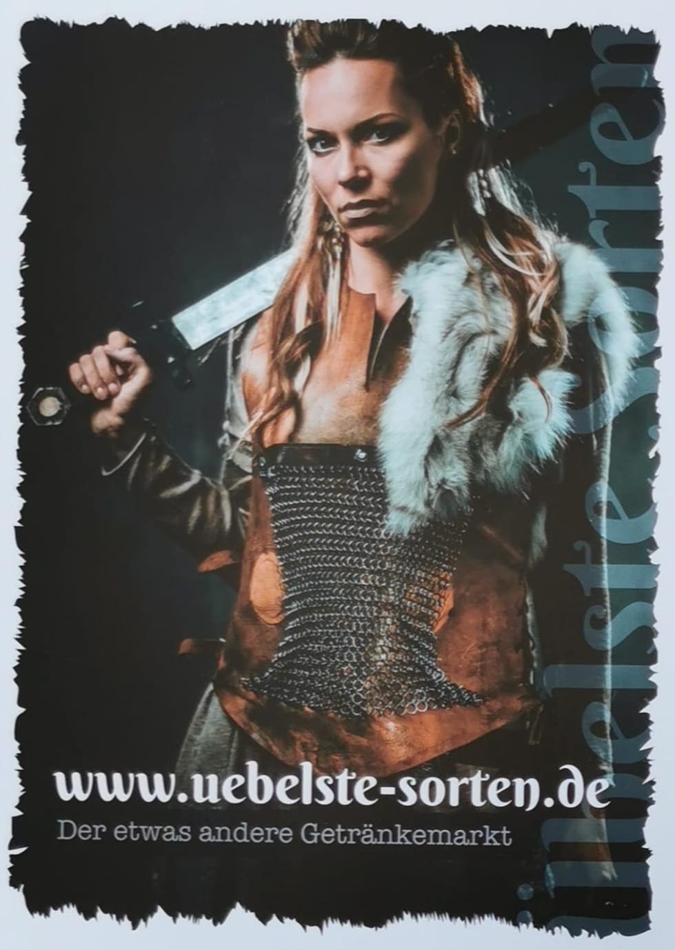 Übelste Sorten T Shirt Frau mit Schwert Übelste Sorten T Shirt Frau mit Schwert